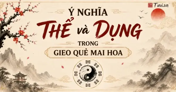 Ý nghĩa Thể và Dụng trong gieo quẻ Mai Hoa