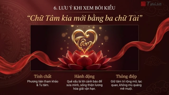 Lưu ý khi bói Kiều
