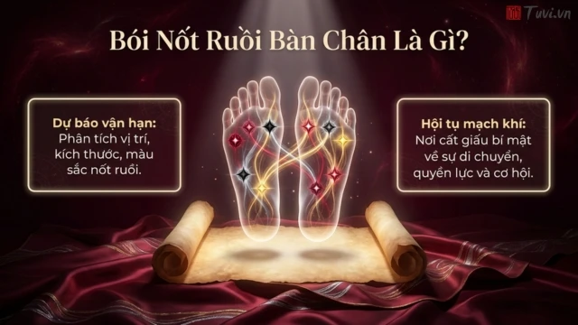 Bói nốt ruồi bàn chân