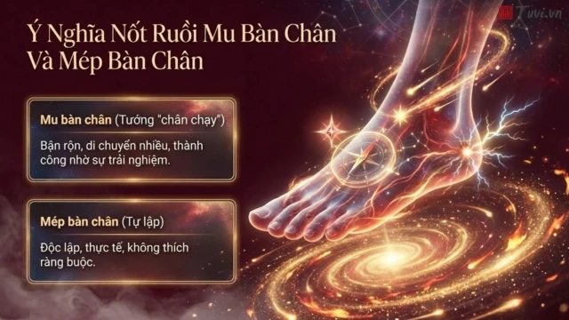 Bảng tra cứu nốt ruồi bàn chân