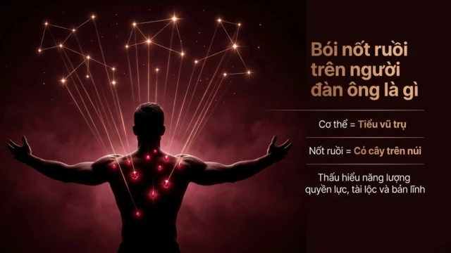 Bói nốt ruồi trên người đàn ông