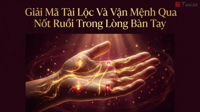 Bói nốt ruồi lòng bàn tay