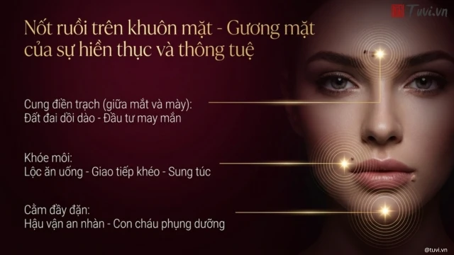 Nốt ruồi phú quý người phụ nữ