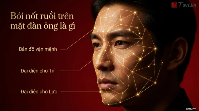 Bói nốt ruồi mặt đàn ông