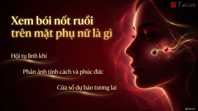 Xem bói nốt ruồi mặt phụ nữ