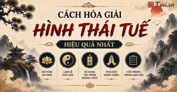 Cách hóa giải Hình Thái Tuế hiệu quả nhất