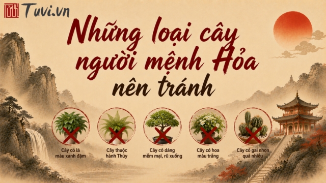 Những loại cây người mệnh Hỏa nên tránh