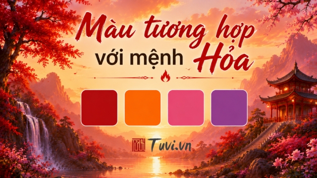 Màu tương hợp với mệnh Hỏa