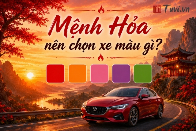 Mệnh Hỏa nên chọn xe màu gì?
