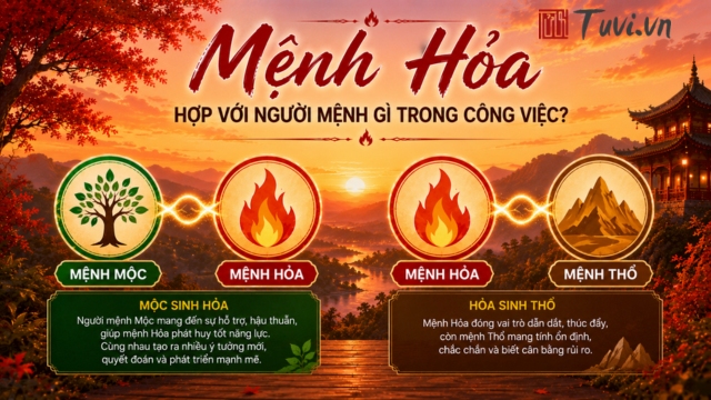 Mệnh Hỏa hợp với người mệnh gì trong công việc?