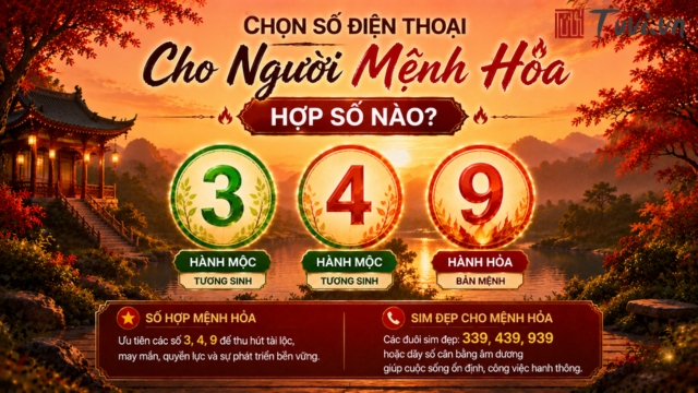 Chọn số điện thoại cho người mệnh Hỏa