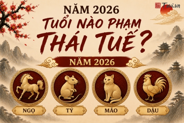 Năm 2026 tuổi nào phạm Thái Tuế?