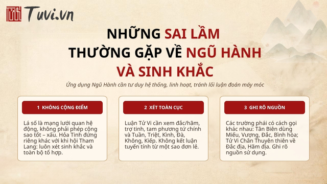 Những sai lầm thường gặp về ngũ hành và sinh khắc