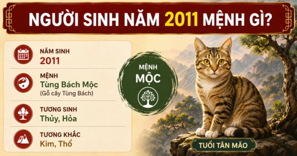 Người sinh năm 2011 mệnh gì?