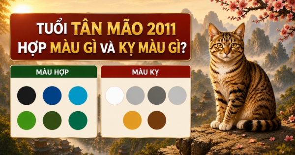 Tuổi Tân Mão 2011 hợp màu gì và kỵ màu gì?