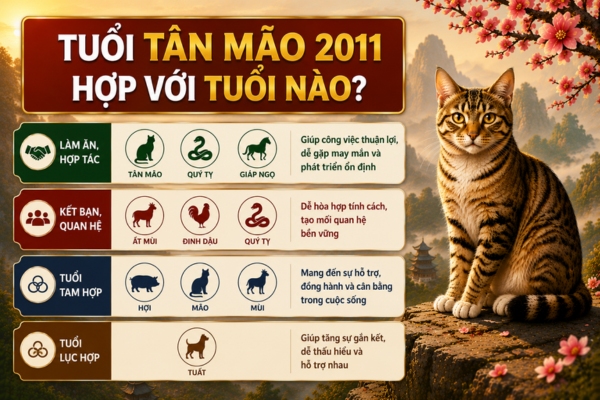 Tuổi Tân Mão 2011 hợp với tuổi nào?
