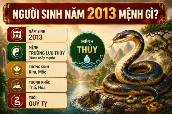 Người sinh năm 2013 mệnh gì?