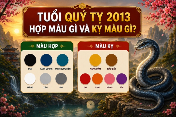 Tuổi Quý Tỵ 2013 hợp màu gì và kỵ màu gì?