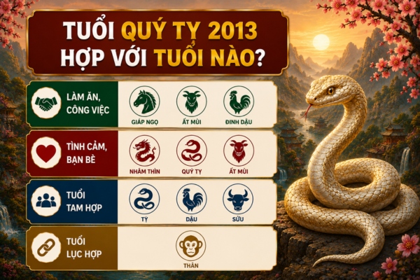 Tuổi Quý Tỵ 2013 hợp với tuổi nào?