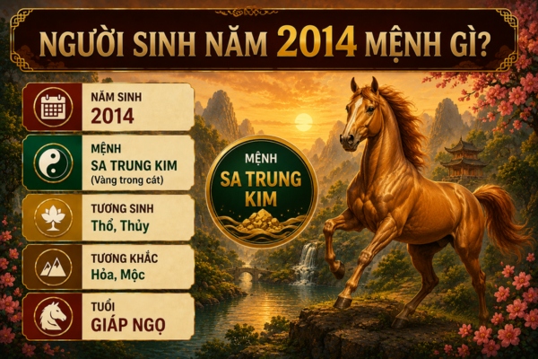 Người sinh năm 2014 mệnh gì?
