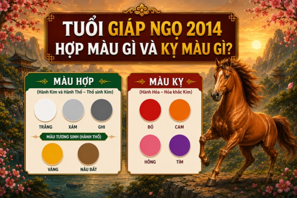 Tuổi Giáp Ngọ 2014 hợp màu gì và kỵ màu gì?