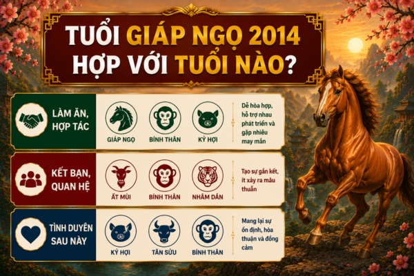 Tuổi Giáp Ngọ 2014 hợp với tuổi nào?