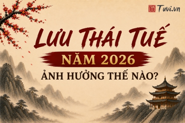 Cách xác định vị trí sao Lưu Thái Tuế hàng năm