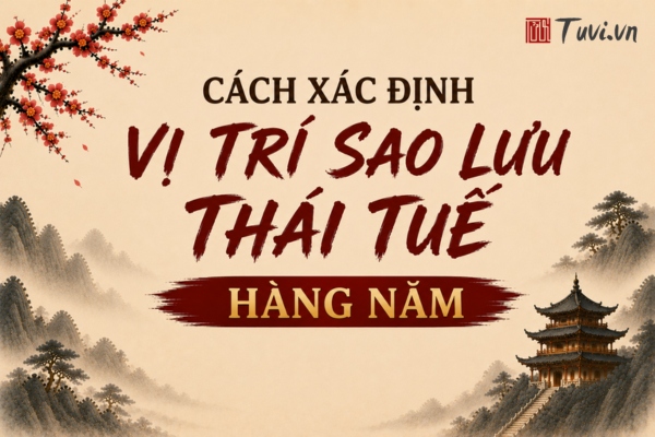 Cách xác định vị trí sao Lưu Thái Tuế hàng năm