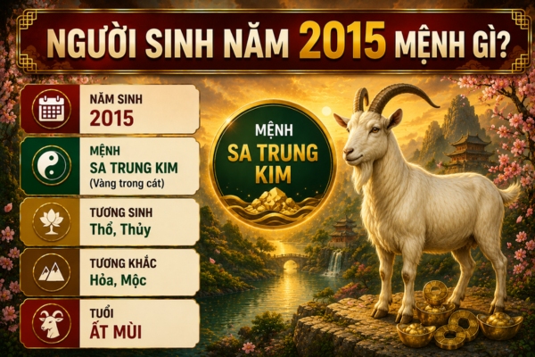 Người sinh năm 2015 mệnh gì?