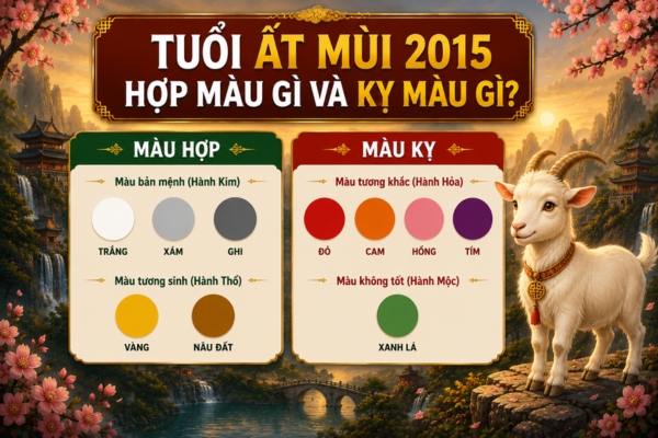 Tuổi Ất Mùi 2015 hợp màu gì và kỵ màu gì?