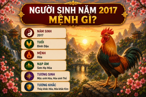Người sinh năm 2017 mệnh gì?