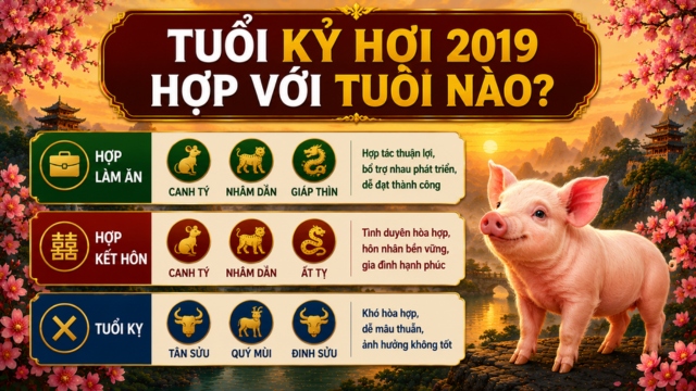 Tuổi Kỷ Hợi 2019 hợp với tuổi nào?