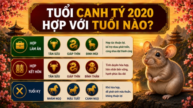 Tuổi Canh Tý 2020 hợp với tuổi nào?