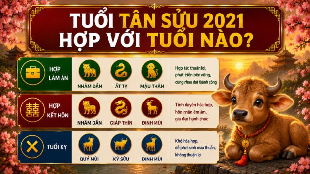 Tuổi Tân Sửu 2021 hợp với tuổi nào?