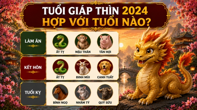 Tuổi Giáp Thìn 2024 hợp với tuổi nào?