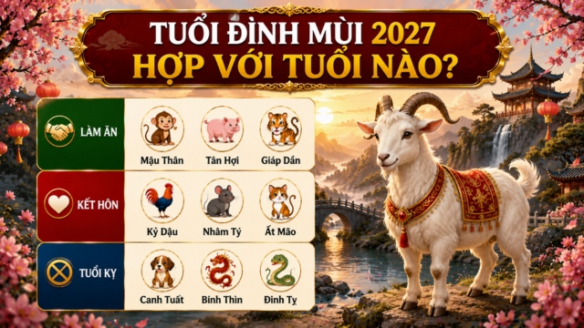 Tuổi Đinh Mùi 2027 hợp với tuổi nào?