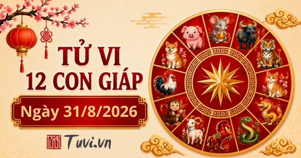 Tử vi 12 con giáp ngày 31/8/2026: Tuổi Tỵ, Thân phát tài