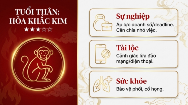 Tử vi tháng 5/2026 tuổi Thân âm lịch