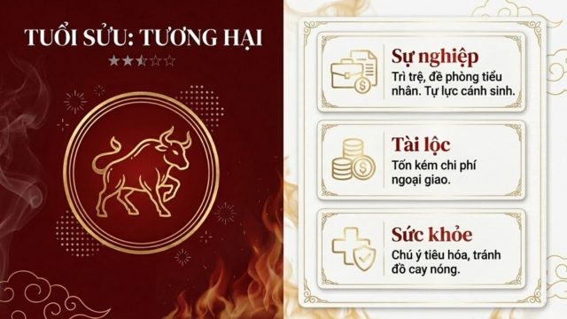 Tử vi tháng 5/2026 tuổi Sửu âm lịch