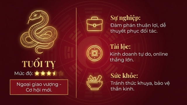 Tử vi tháng 6/2026 tuổi Tỵ âm lịch