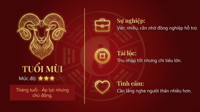 Tử vi tháng 6/2026 tuổi Mùi âm lịch