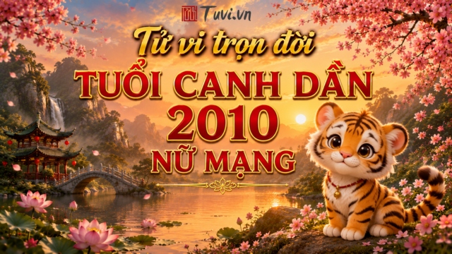 Tử vi trọn đời tuổi Canh Dần 2010 nữ mạng