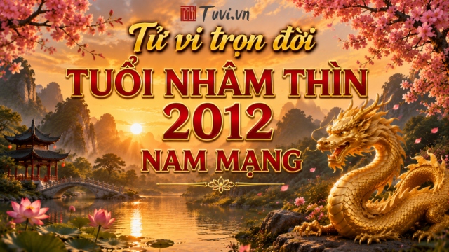 Tử vi trọn đời tuổi Nhâm Thìn 2012 nam mạng đầy đủ và chi tiết