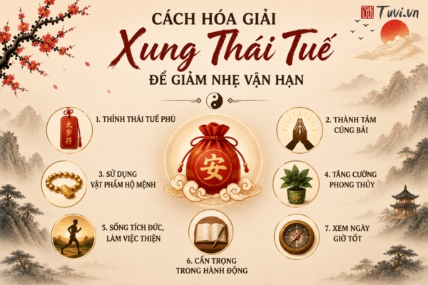 Cách hóa giải Xung Thái Tuế để giảm nhẹ vận hạn